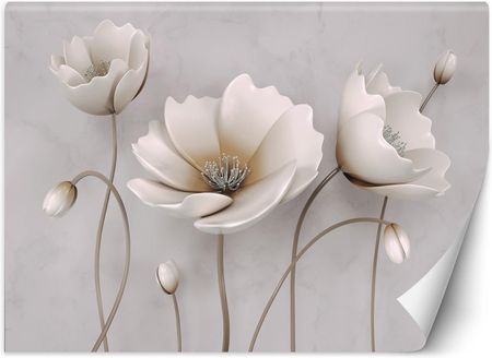 Caro Fototapeta Abstrakcyjne kwiaty 3D 200x140