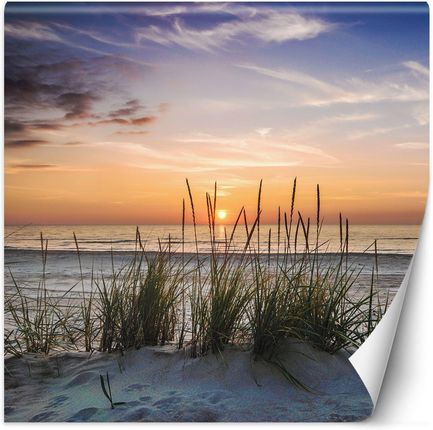 Caro Fototapeta Plaża morze zachód słońca 250x250