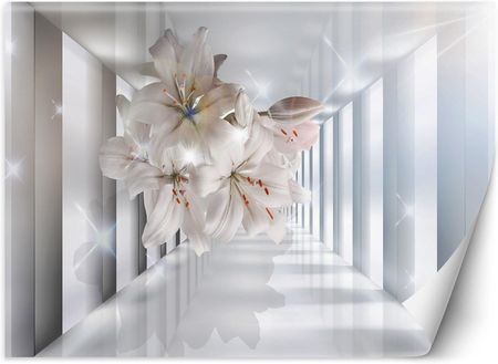 Caro Fototapeta do pokoju Kwiaty w tunelu 3D 300x210