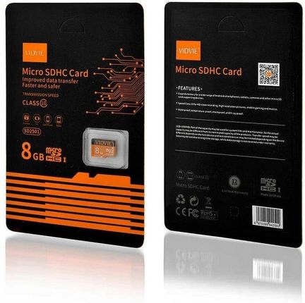 Vidvie Micro Sdhc 8GB Czarny