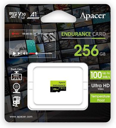 Apacer Endurance 256GB Micro SDXC Ap256Gedm1D05-R Uhs-I U3 (Class 10) V30 A1