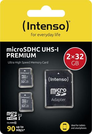 Intenso Premium Microsdhc 2X 32GB + Adapter - zdjęcie 2