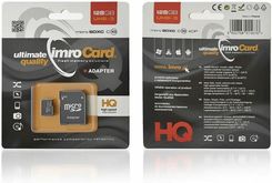 Nośniki Danych/Karty Pamięci Nośniki Danych/Karty Micro Secure Digital Imro 64GB Class 10 Uhs-3 + Adapter Sd (Zapis/Odczyt43/85Mbs)