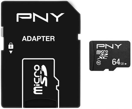 Pny Sd Securedigital 64GB SDXC Cl10 +Adapter