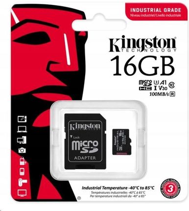 Kingston Przemysłowa Microsd 16GB Industrial
