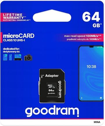 Goodram 64GB szybka Class 10