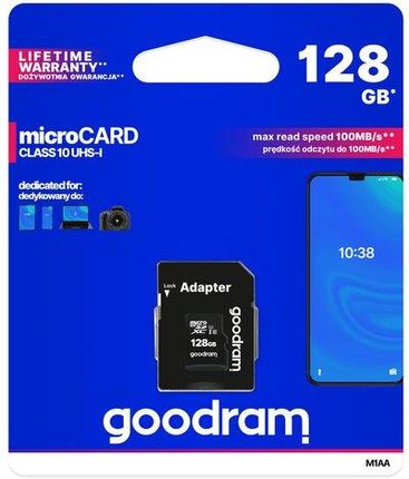Goodram MicroSDXC 128GB CL10 Uhs