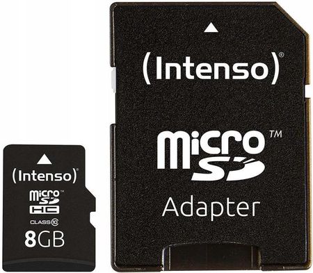 Intenso Memory Micro Sdhc 8GB C10/W/ADAPTER 3413460