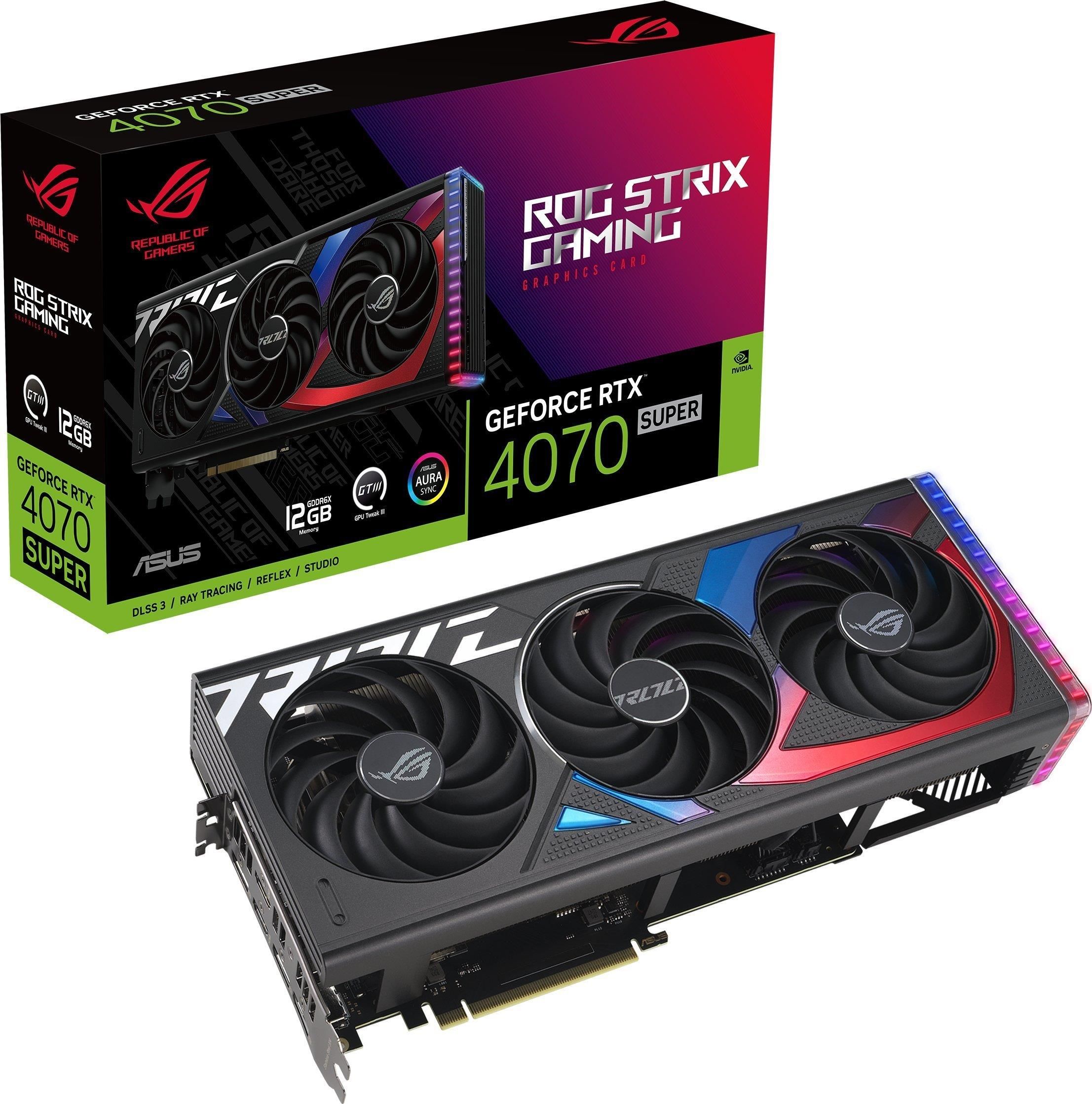 【特価早い者勝】ROG GeForce RTX4070SUPER 12GB Asus ROG Strix GeForce RTX 4070 SUPER 12GB GDDR6X