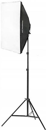 Powerlux Zestaw oświetleniowy Ciągłe Lampa 150W Softbox 40x60cm statyw świetlówka (Z2L1406S83X3K5)