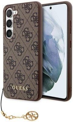 Guess Etui 4G Charms Collection Do Samsung Galaxy S24 Brązowy