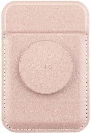 Uniq Flixa Magnetyczny Portfel Na Karty Z Podpórką Różowy Blush Pink Magsaf