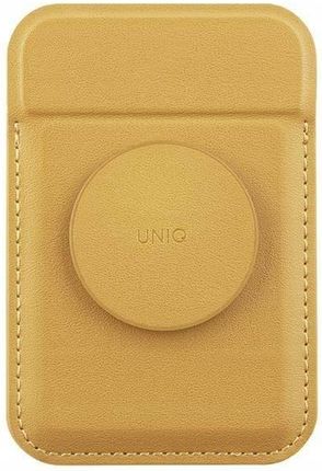 Uniq Flixa Magnetyczny Portfel Na Karty Z Podpórką Żółty Canary Yellow Mags