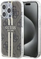 Guess Oryginalne Etui Hardcase Guhcp15Mh4Psegw Do Iphone 15 Pro 4G Gold Stripe Brązowy