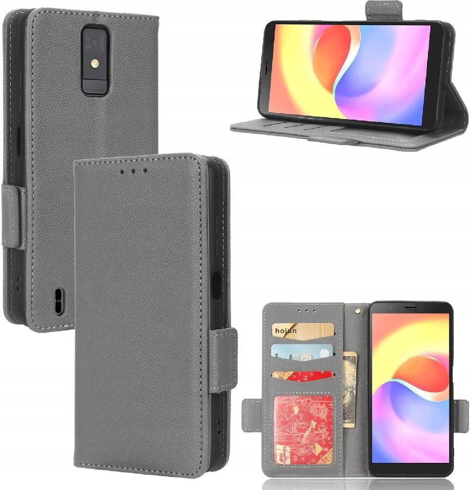 Custodia MOJIA Portafoglio Per ZTE Blade A32 - PU Antiurto Con Supporto, Blu