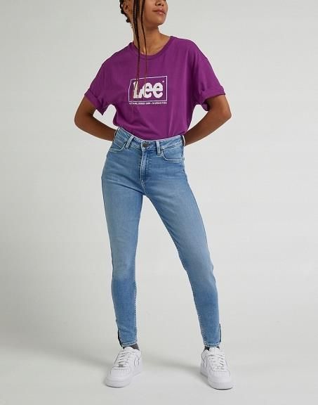 Damesjeans Lee Scarlett High Zip in Mid Ely | Sport is good