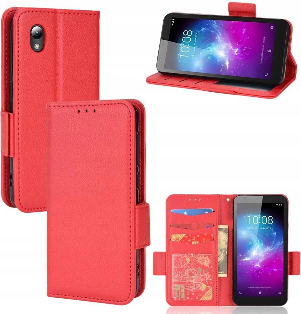 Cadorabo Cover ZTE Blade A5 2020 Grigio - Stile Libro e Porta Carte