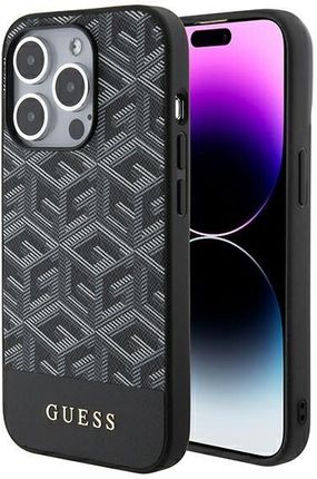 Guess Guhmp15Xhgcfsek Iphone 15 Pro Max 6 7" Czarny Black Hardcase Gcube Stripes Magsafe