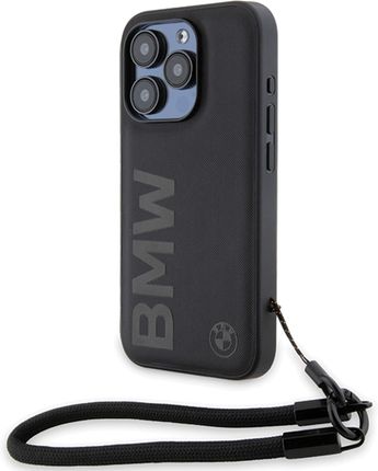 Bmw Bmhcp15X23Rmrlk Iphone 15 Pro Max 6 7" Czarny Black Hardcase Signature Leather Wordmark Cord