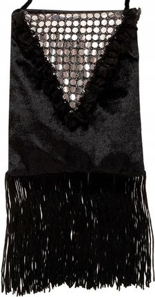 Widmann Czarna Torebka Retro Dama Lata 20 Charleston Flapper Cekiny Karnawał Bal W8088B
