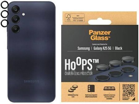 Panzerglass Szkło Hartowane 5D Samsung Galaxy A25 5G Hoops Camera Lens Protector Hoop Optic Rings Czarne
