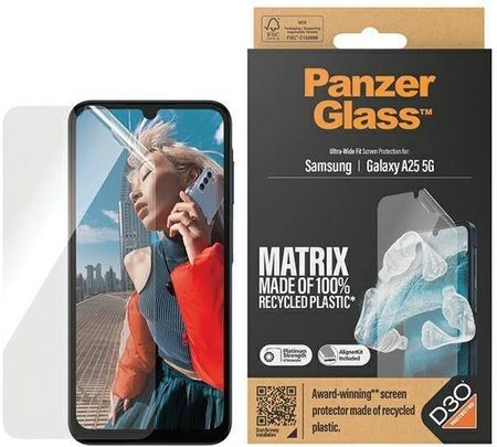 Panzerglass Szkło Hartowane Samsung Galaxy A25 5G Ultra Wide Fit Screen Protection Clear
