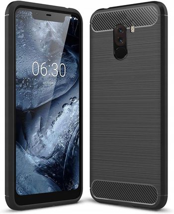 Itel Etui Do Xiaomi Pocophone F1 Carbon Case Slim Szkło