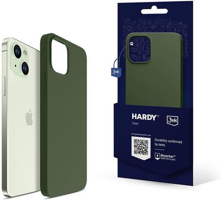 3Mk Protection Apple Iphone 15 3Mk Hardy Silicone Magcase Alpine Green