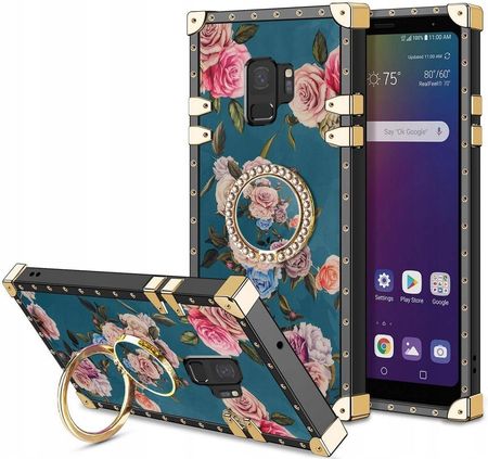 Itel Etui Samsung Galaxy S9 Mocne Róże Ring Case Folia