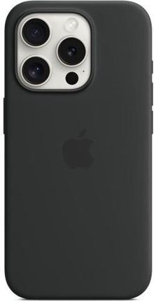 Apple Etui Silikonowe Silicone Case Magsafe Do Iphone 15 Pro Czarne