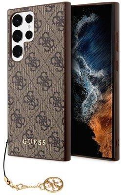 Guess Etui 4G Charms Collection Do Samsung Galaxy S24 Ultra Brązowy