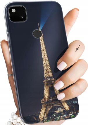 Hello Case Etui Do Google Pixel 4A Paryż Francja Eiffel Obudowa Pokrowiec Case