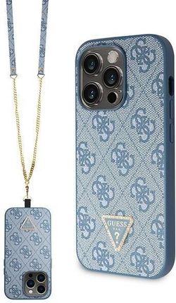 Guess Guhcp14Xp4Tdscpb Iphone 14 Pro Max 6 7" Niebieski Blue Hardcase Crossbody 4G Metal Logo