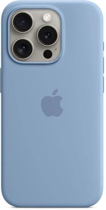 Apple Iphone 15 Pro Silicone Case With Magsafe Winter Blue