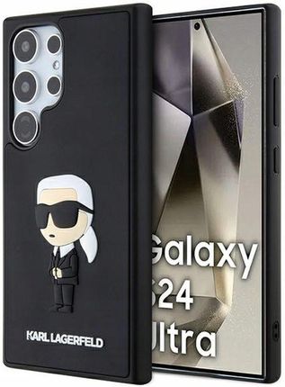 Karl Lagerfeld Etui 3D Rubber Ikonik Do Samsung Galaxy S24 Ultra Czarny