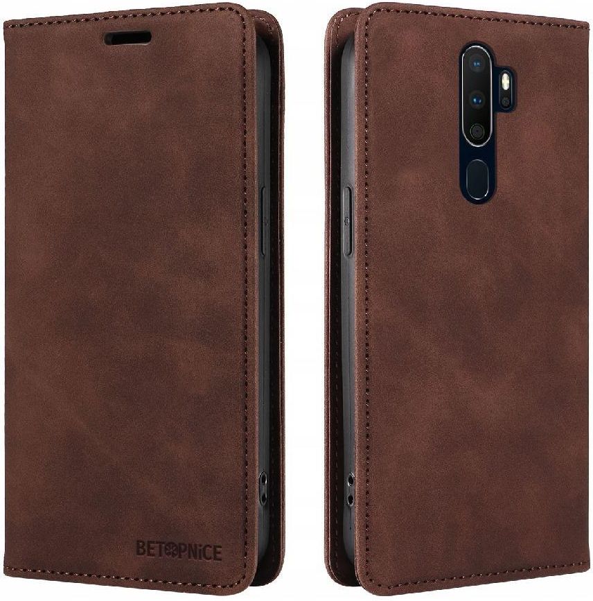 Étui FOXDOCK à rabat pour OPPO A9 2020/A5 2020 protection RFID, magnétique et antichoc, en cuir PU avec 2 emplacements pour cartes, compatible avec OPPO A9 2020/A5 2020-Violet clair - Coque et
