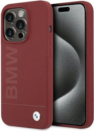 Bmw Bmhmp15Lslblre Iphone 15 Pro 6 1" Czerwony Red Hardcase Silicone Big Logo Magsafe