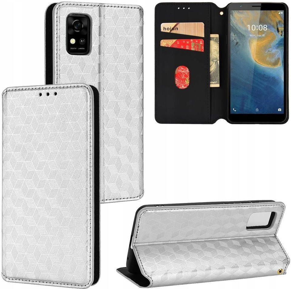 Cover ZTE Blade V70 Vita Fertuo Custodia Portafoglio Per ZTE Blade V70 Vita Cover Pelle Con Porta Carte E Supporto K 604270 - Foto 10