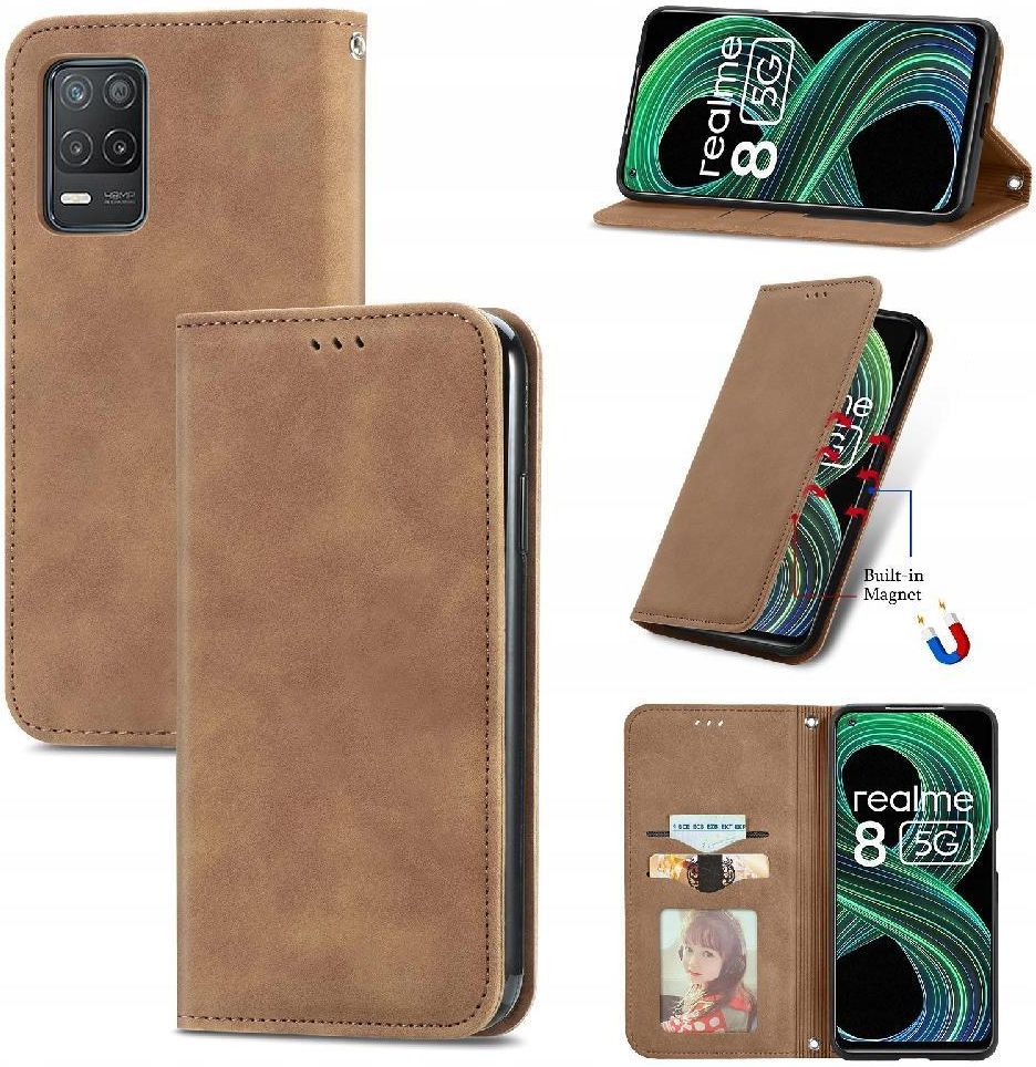Sprawa Dla Realme 8 5G 8 Pro Zamek B yskawiczny Prosty Biznes Smycz sprawa-dla-realme-8-5g-8-pro-zamek-b-yskawiczny-prosty-biznes-smycz