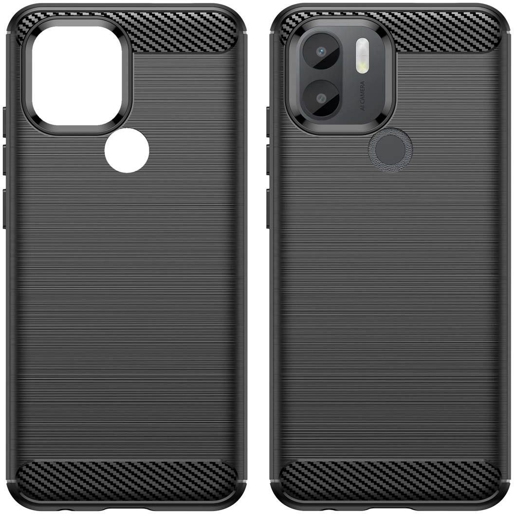 Hurtel Carbon Case Etui Do Xiaomi Redmi A Elastyczny Silikonowy Karbonowy Pokrowiec Czarne