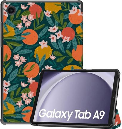 Supero Etui Slimcase Case Do Samsung Galaxy Tab A9 Sm X115 Wielokolorowy Z Motywem Pomarańczy