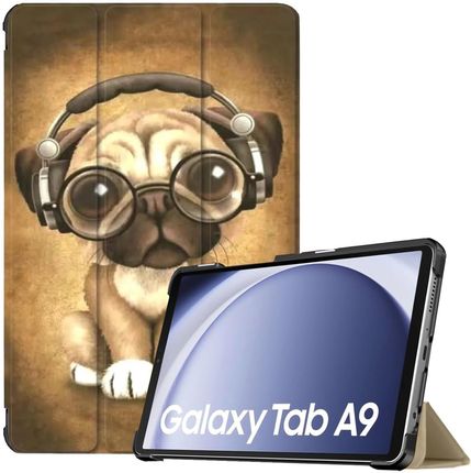 Supero Etui Slimcase Case Do Samsung Galaxy Tab A9 Sm X115 Brązowe Z Motywem Psa