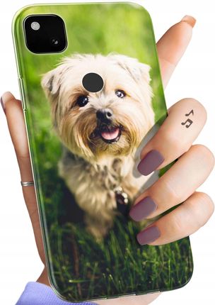 Hello Case Etui Do Google Pixel 4A Pieski Psiaki Dogs Obudowa Pokrowiec Case