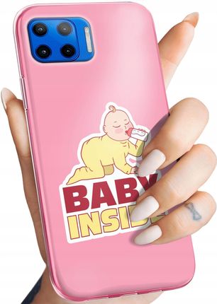 Hello Case Etui Do Motorola Moto G 5G Plus Ciążowe Pregnant Baby Shower Obudowa