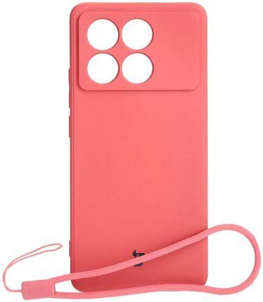 Bizon Etui Case Silicone Sq Do Xiaomi Poco X6 Pro Brudny Róż