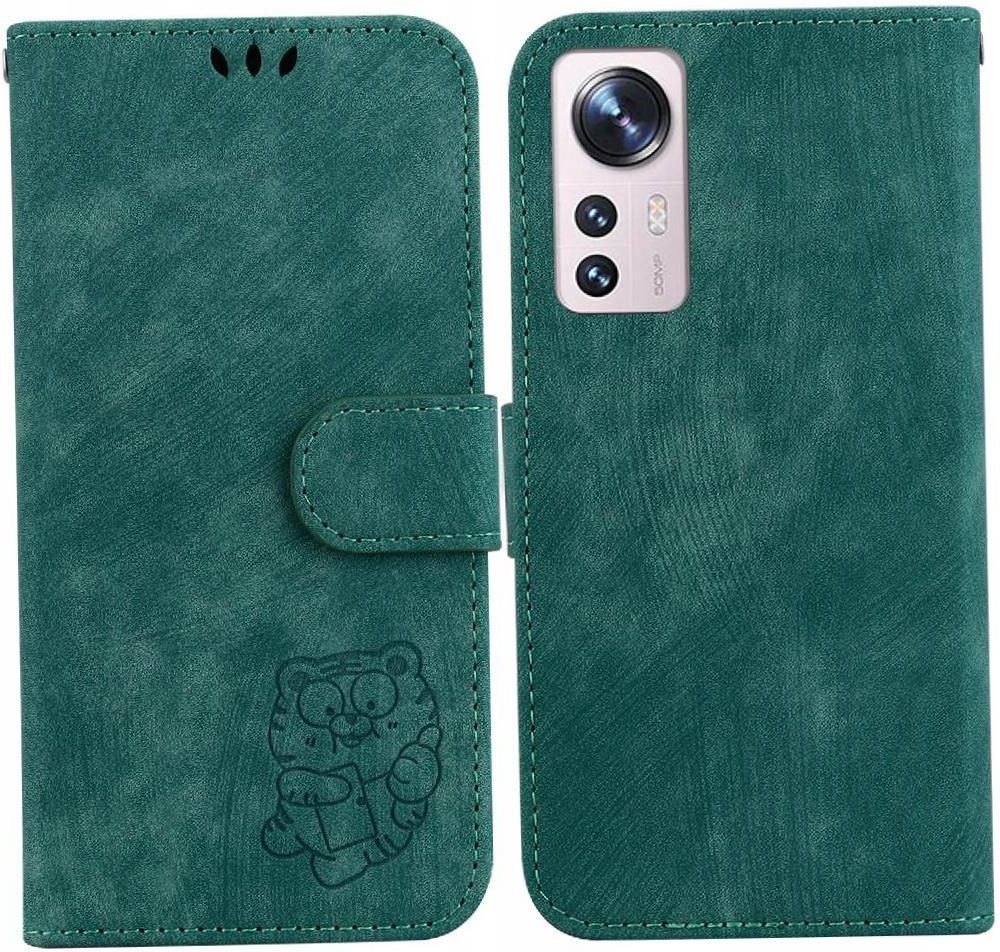 Custodia Personalizzata Per Xiaomi 12 Lite - Flip Cover In PU Pelle Con Supporto E Slot Carte - Stampa La Tua Foto O Testo - Black - 3