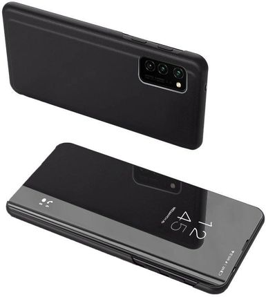 Hurtel Clear View Case Futerał Etui Z Klapką Samsung Galaxy A52S 5G A52 5G A52 4G Czarny