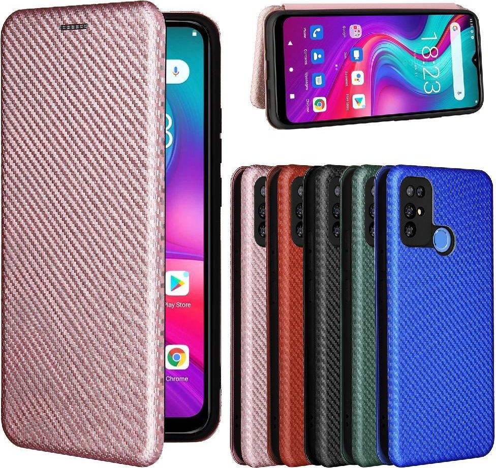 WEIOU Custodia A Libro In Pelle PU Con Goffratura Mandala Per Doogee X96 Pro - Portafoglio Con Slot Per Carte E Supporto - Oro Rosa