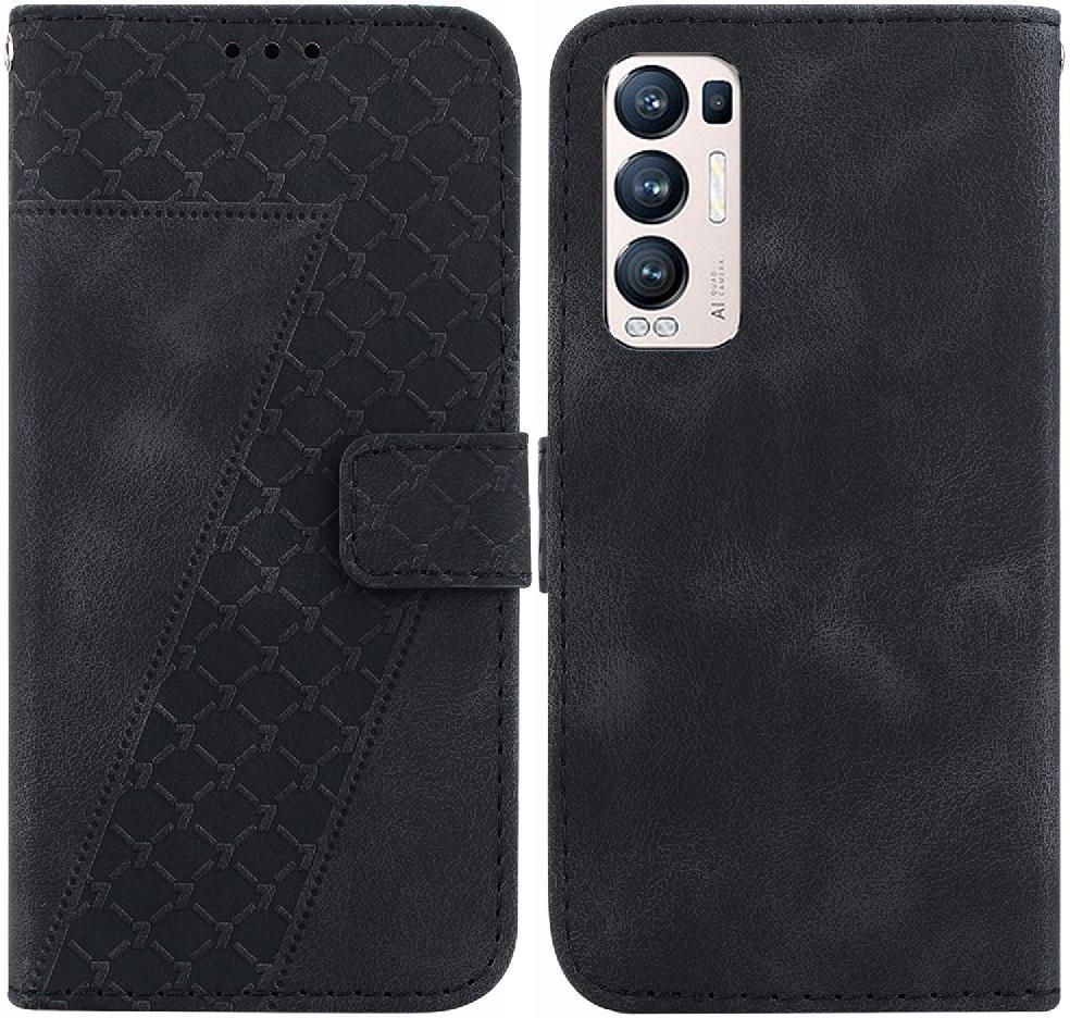 LEYAN Cover per Oppo Find X3 Neo (6.55), Custodia Folio in Pelle Flip Wallet Libro Case con Portafoglio, Premium PU/TPU Magnetica Cover con Supporto di Stand/Carte Slot (Rosso
