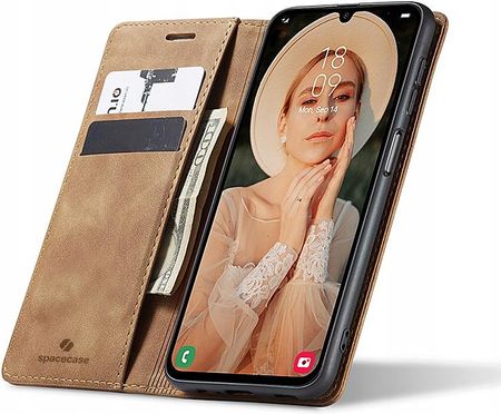 Spacecase Etui Z Klapką Do Galaxy A25 5G Skórzane Portfel Pokrowiec Zamykane - zdjęcie 2